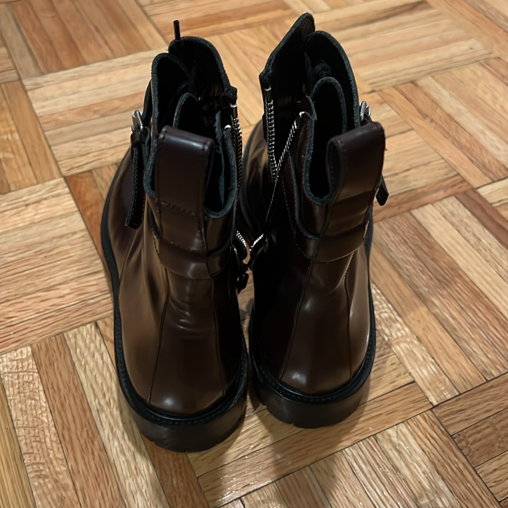 Belstaff Combat Bood Burgundy Size 40 - Picture 5 of 7
